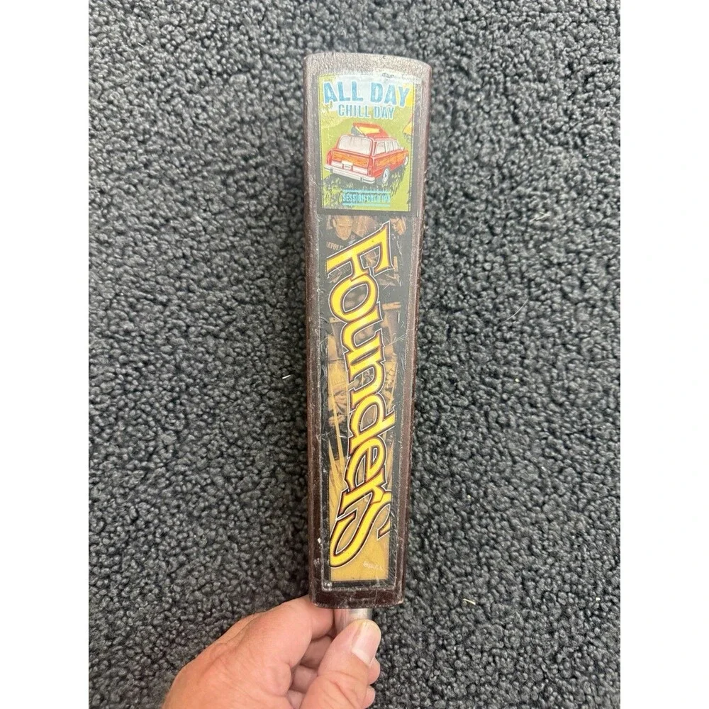 VTGFounders All Day Chill Day Ipa  3 Sided Tap Handle. 10 Inches. Man Cave
